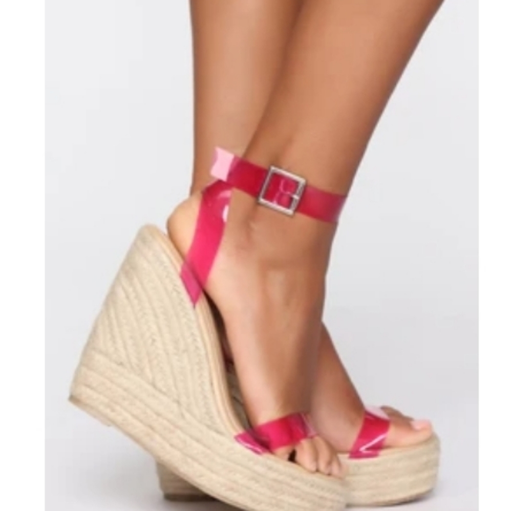 Summer Time Fun Wedge - Pink